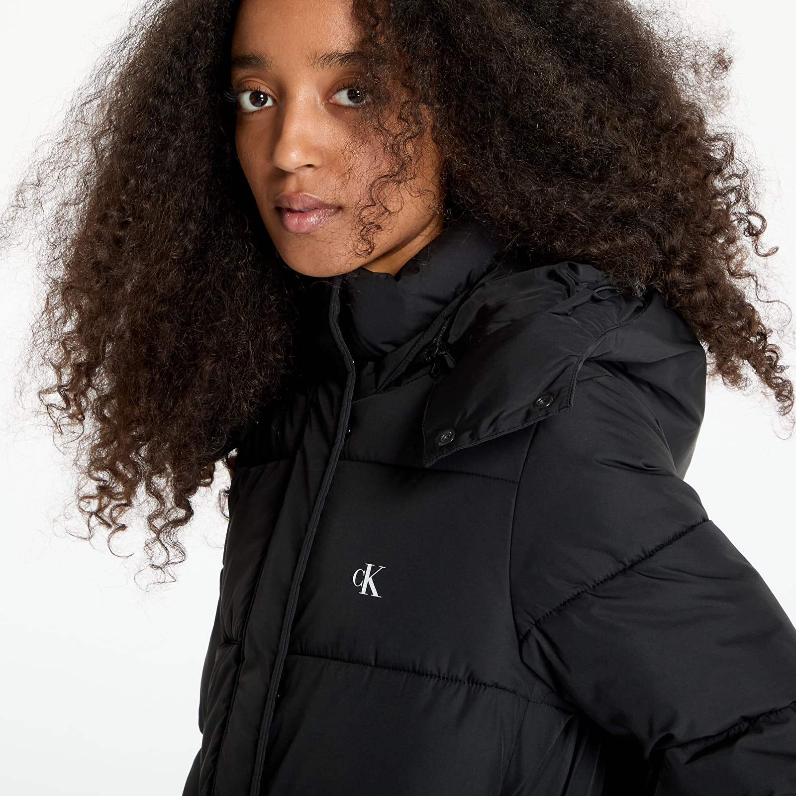 Γυναικεία σακάκια Calvin Klein Jeans Monologo Non Down Jacket Black