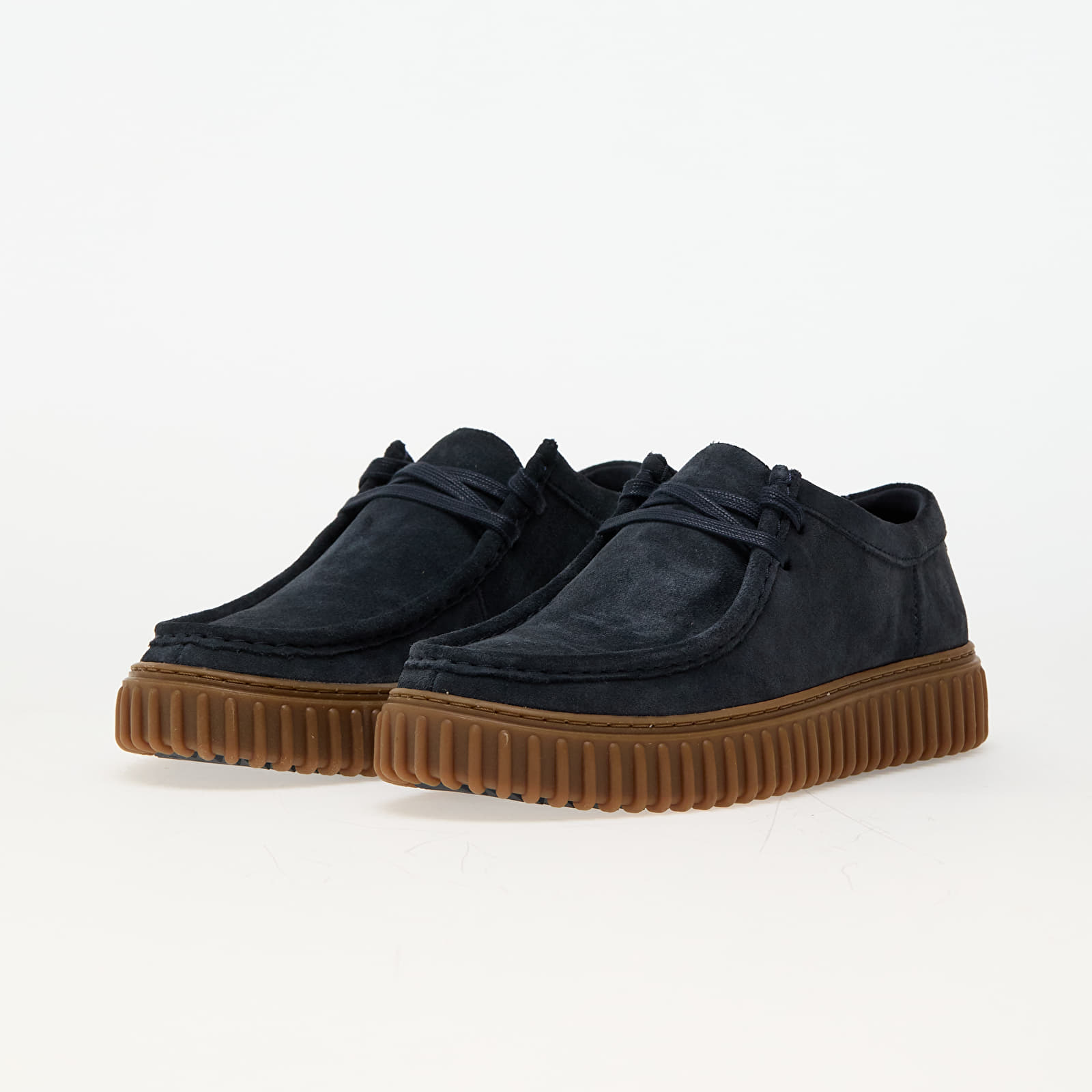 Pánské tenisky a boty Clarks Torhill Lo Navy Suede