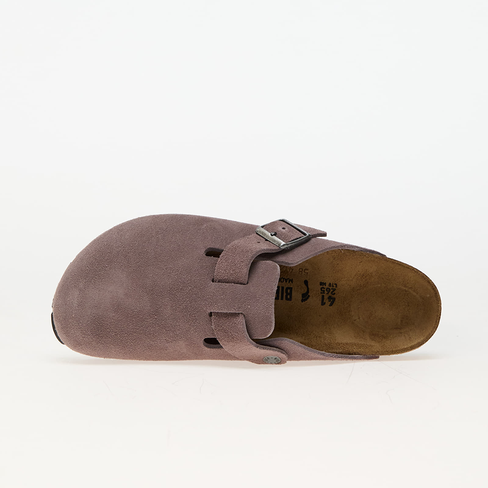 Shoes Birkenstock Boston Leather Velvet Faded Purple