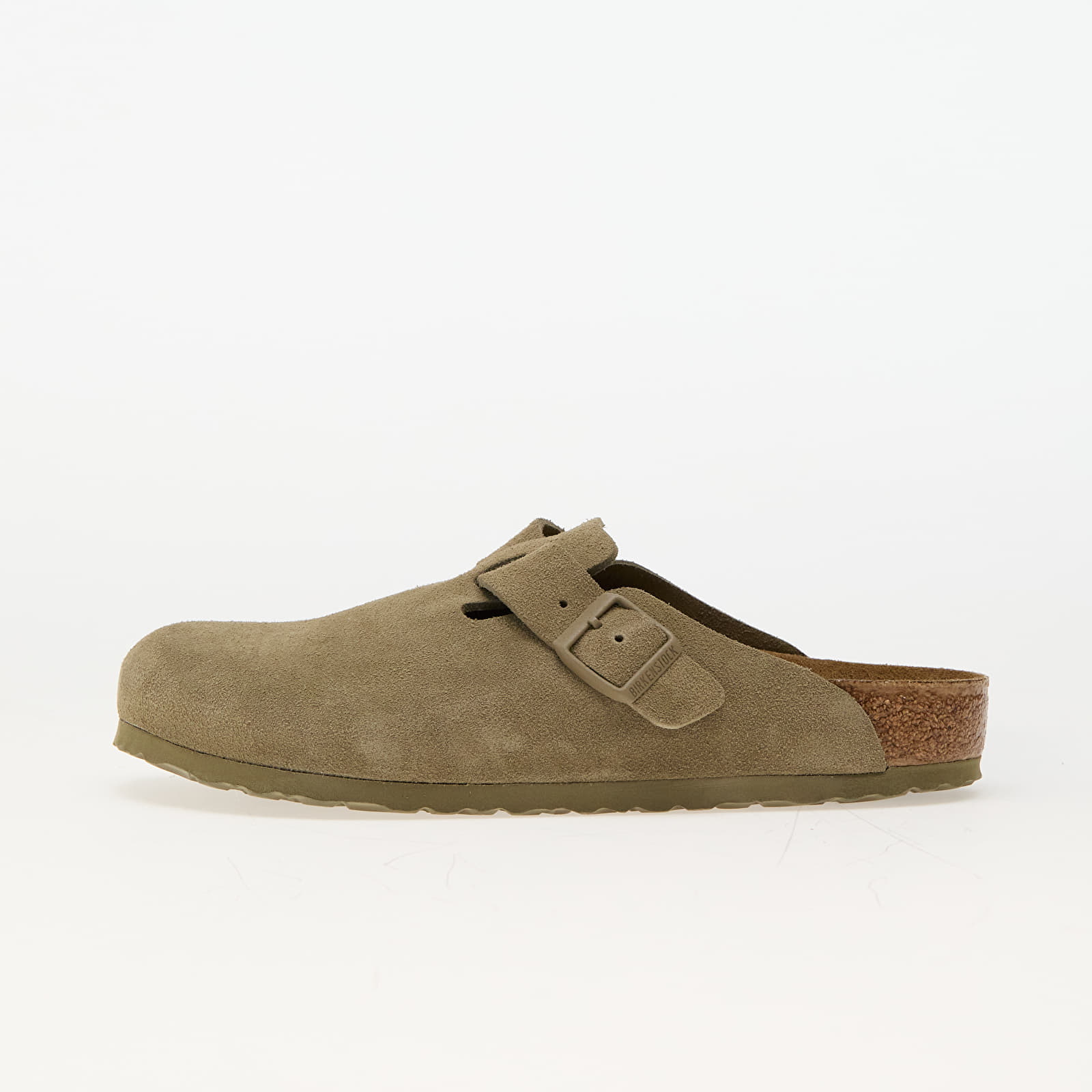 Cipele Birkenstock Boston Leather Velvet Faded Khaki