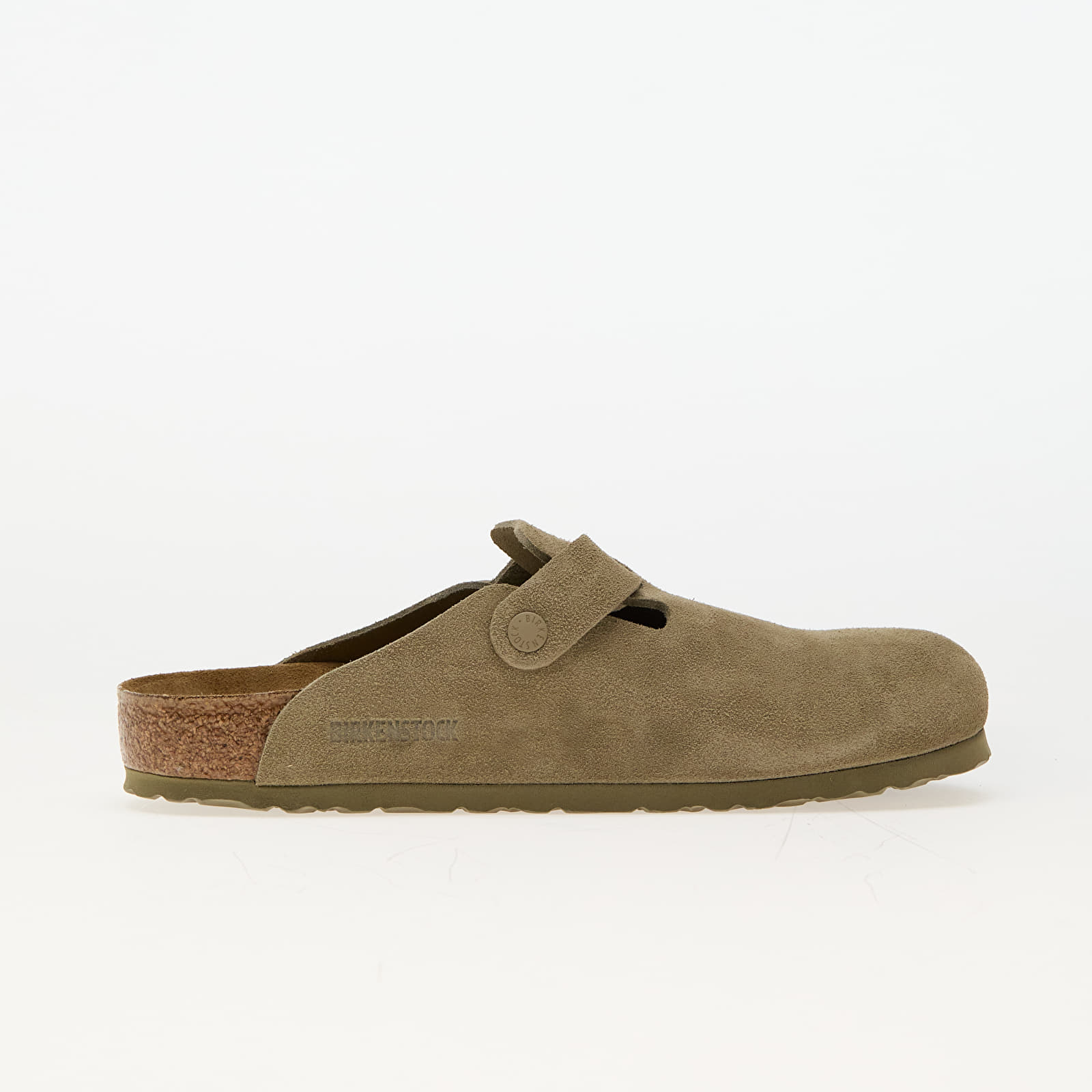 Cipele Birkenstock Boston Leather Velvet Faded Khaki