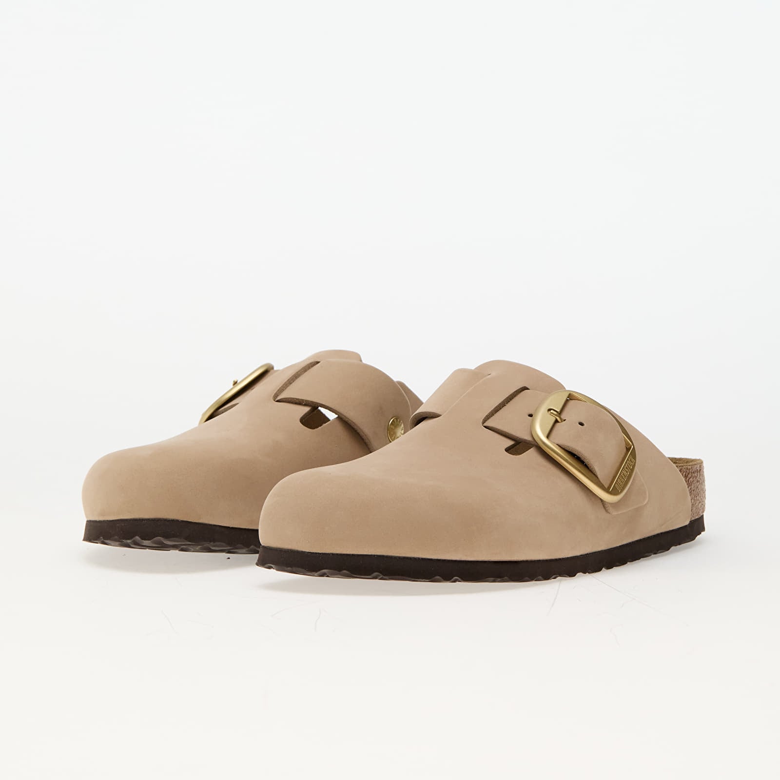 Chaussures Bieknstock Boston Big Buckle Leather Nubuck Sandcastle