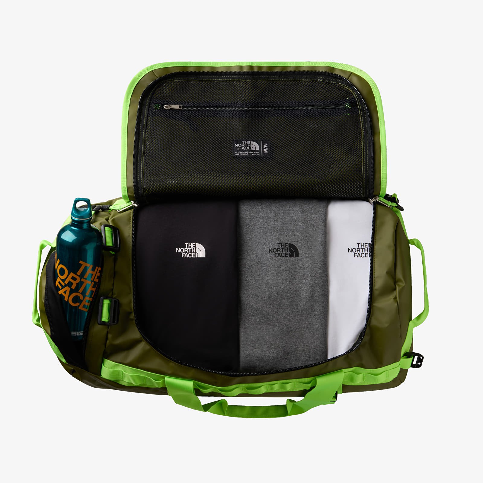 Duffle bag The North Face Base Camp Duffel - M Forest Olive/ Safety Green