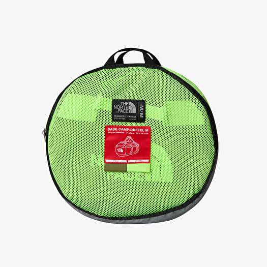 Duffle bag The North Face Base Camp Duffel M Forest Olive Safety Green Queens