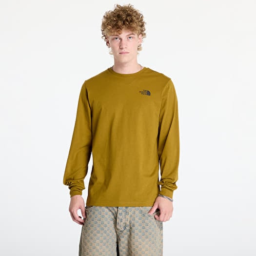 T-shirt The North Face M L/S Box Nse Tee Moss Green