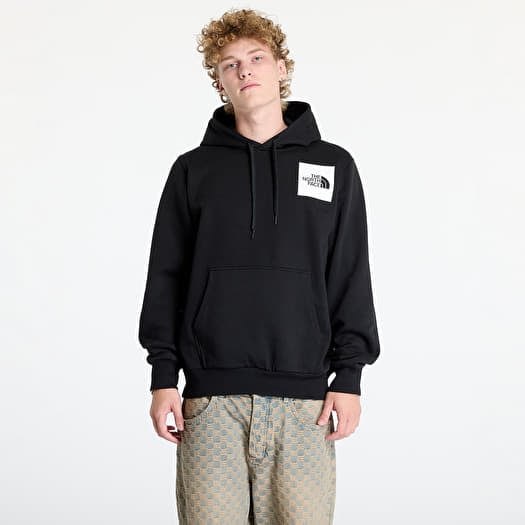 Black and white north face hoodie discount