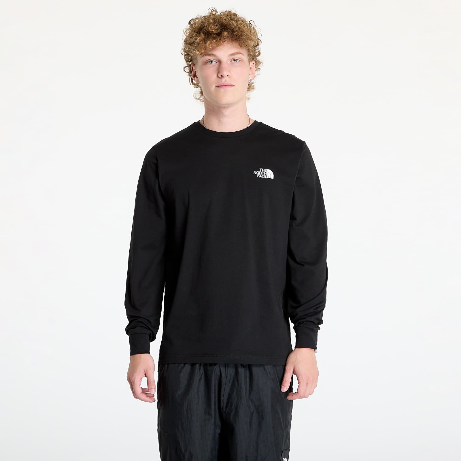 Pánská trička The North Face Long Sleeve Box Tee Tnf Black