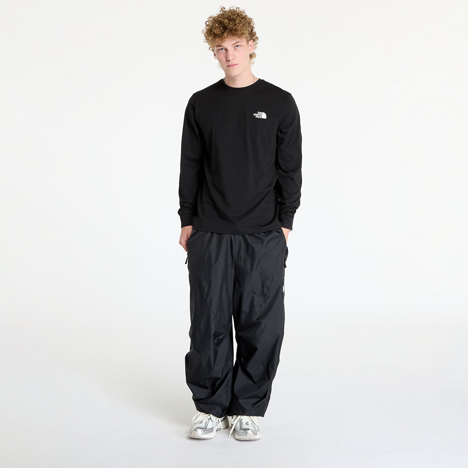 T Shirts Manner The North Face Long Sleeve Box Tee Tnf Black Queens