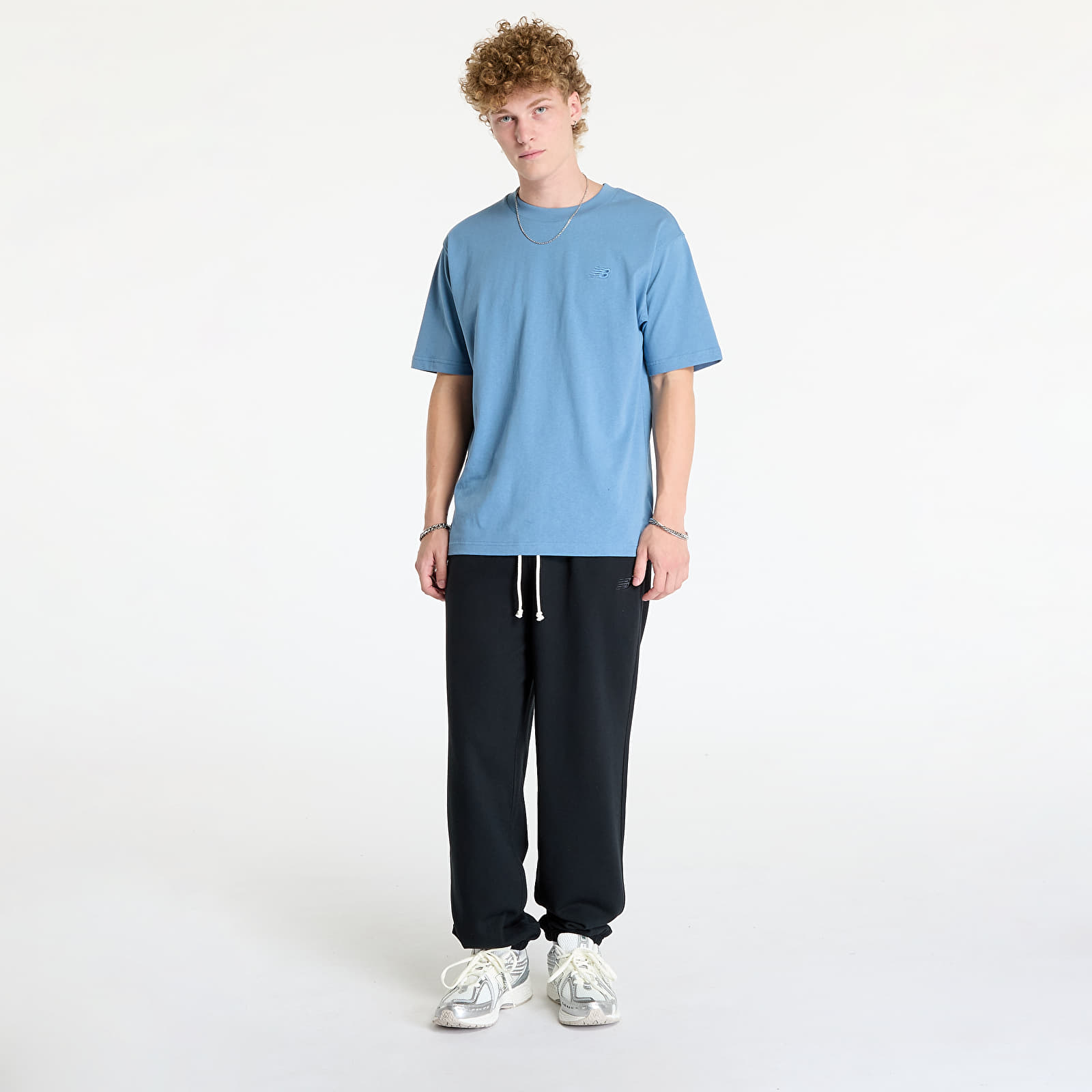 Ženske trenerke New Balance Athletics French Terry Jogger Black