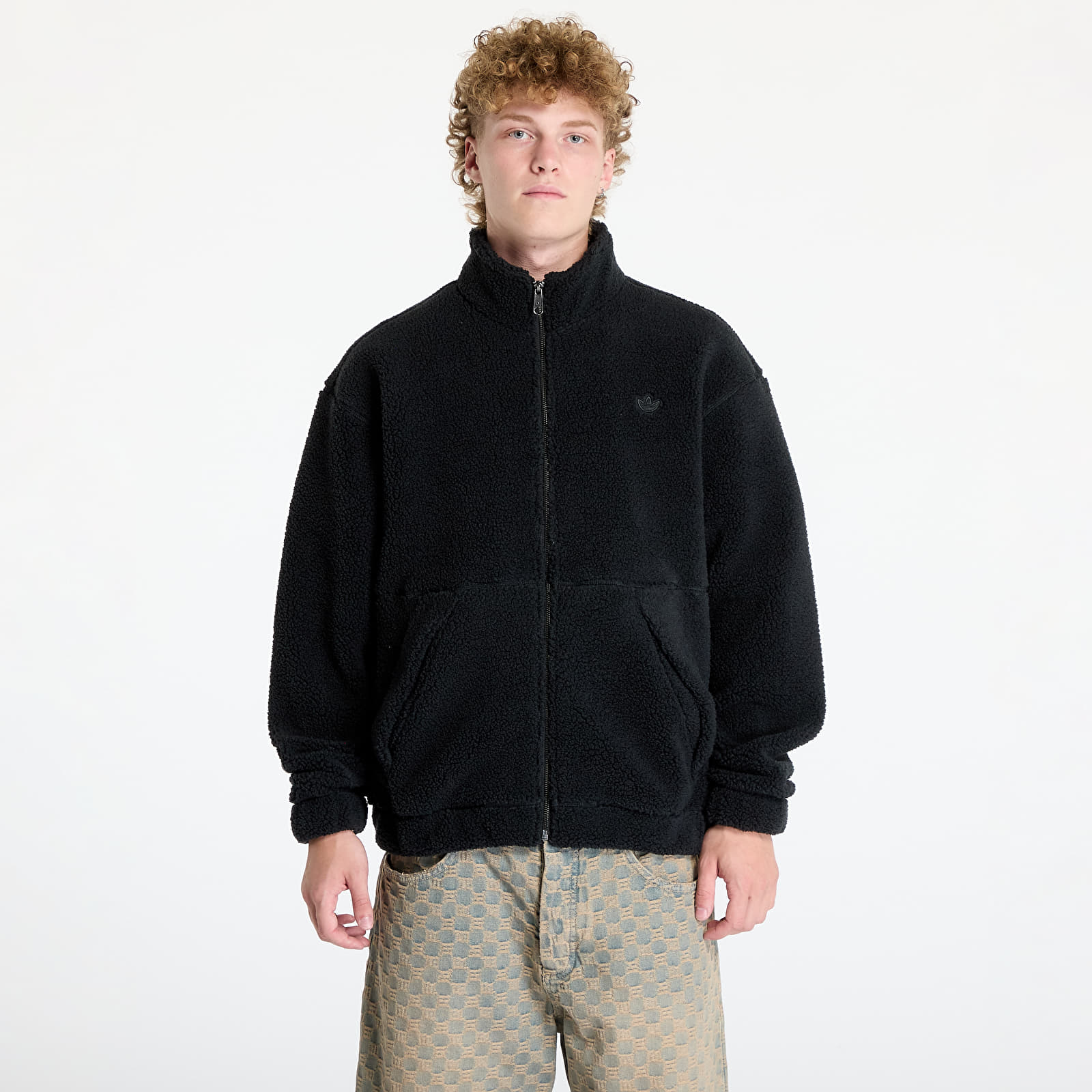 Sudaderas de hombre adidas Premium Essentials Full-Zip Sweatshirt Black