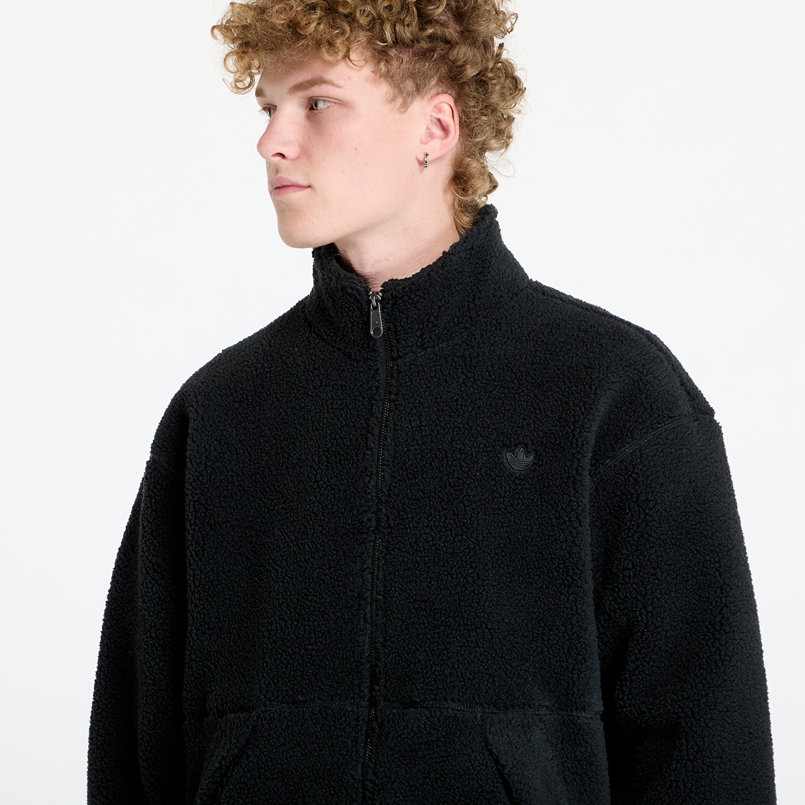 Sudaderas de hombre adidas Premium Essentials Full-Zip Sweatshirt Black