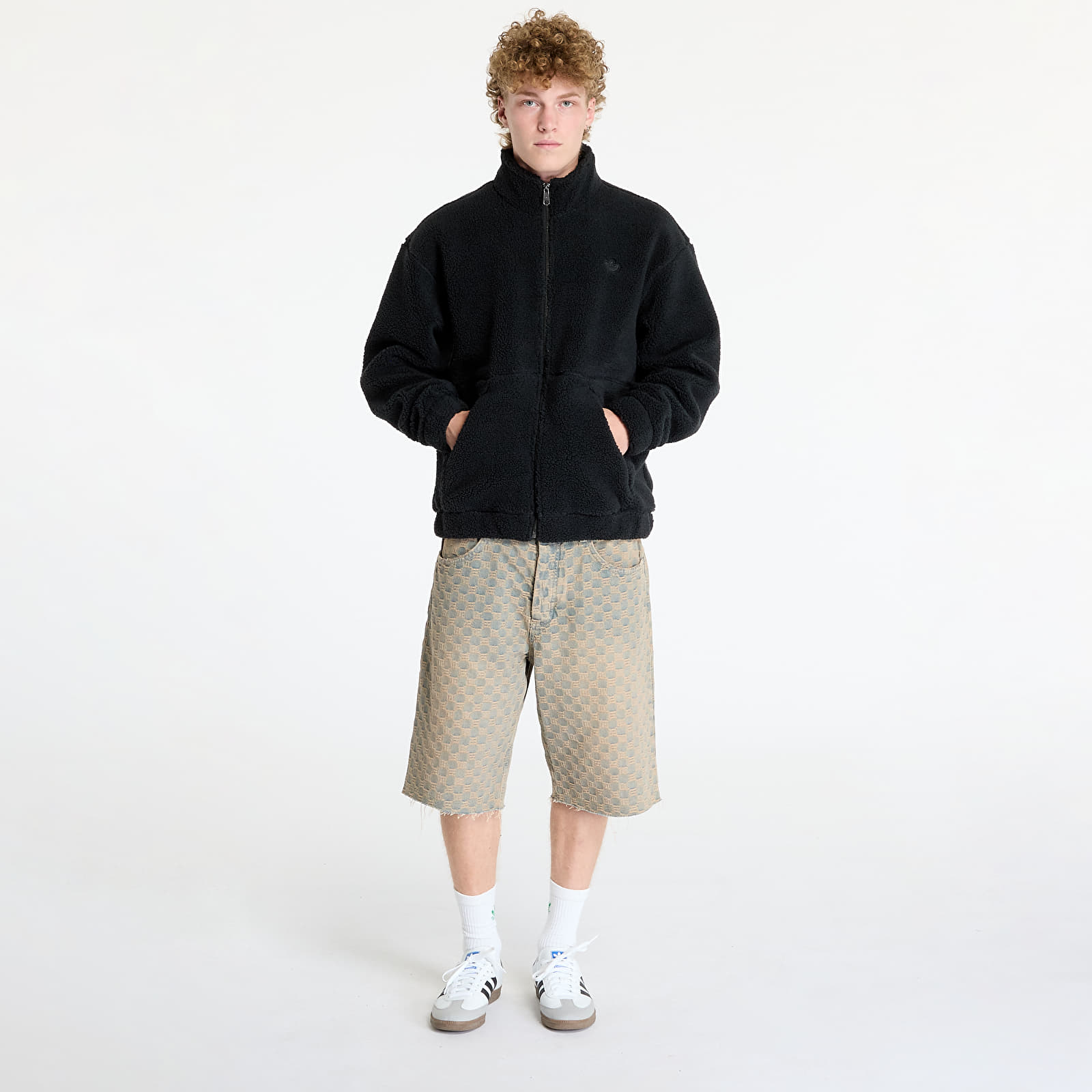 Sudaderas de hombre adidas Premium Essentials Full-Zip Sweatshirt Black