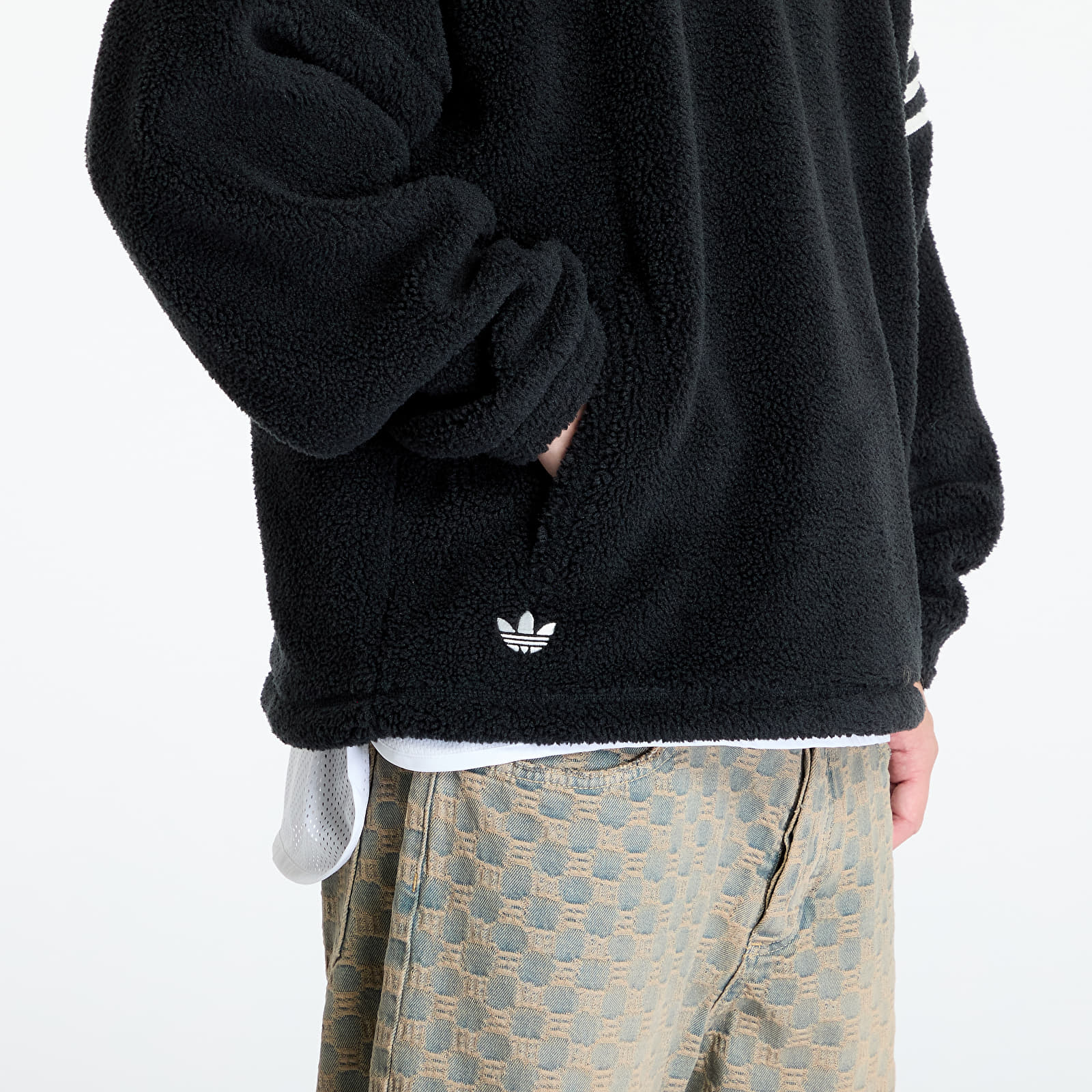 Bluzy męskie adidas Neuclassic Polarfleece 1/2 Zip Sweatshirt Black
