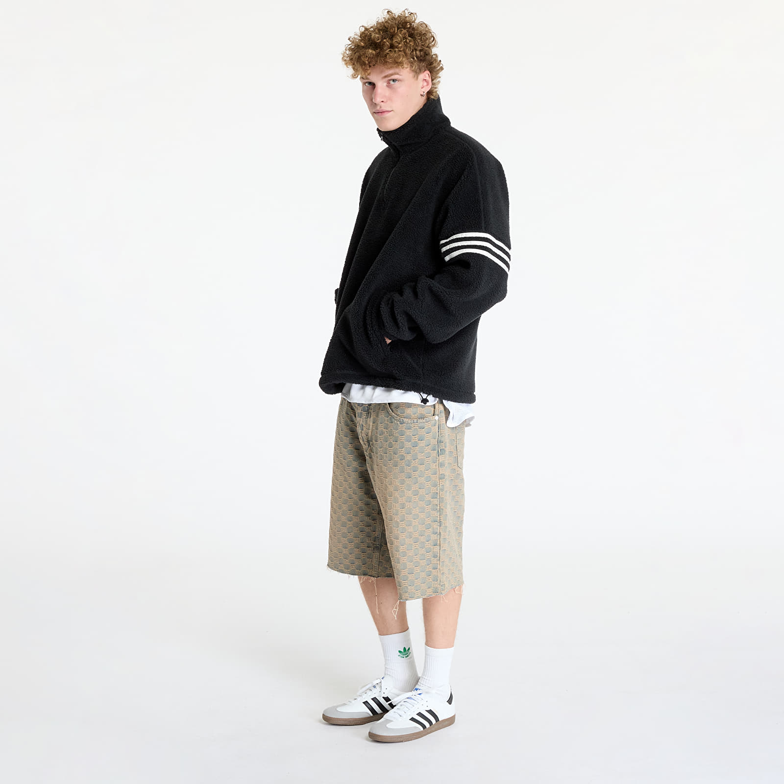 Bluzy męskie adidas Neuclassic Polarfleece 1/2 Zip Sweatshirt Black