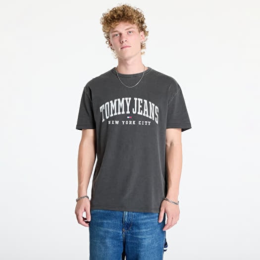 Μπλουζάκι Tommy Jeans Regular Archive Varsity Tee Black