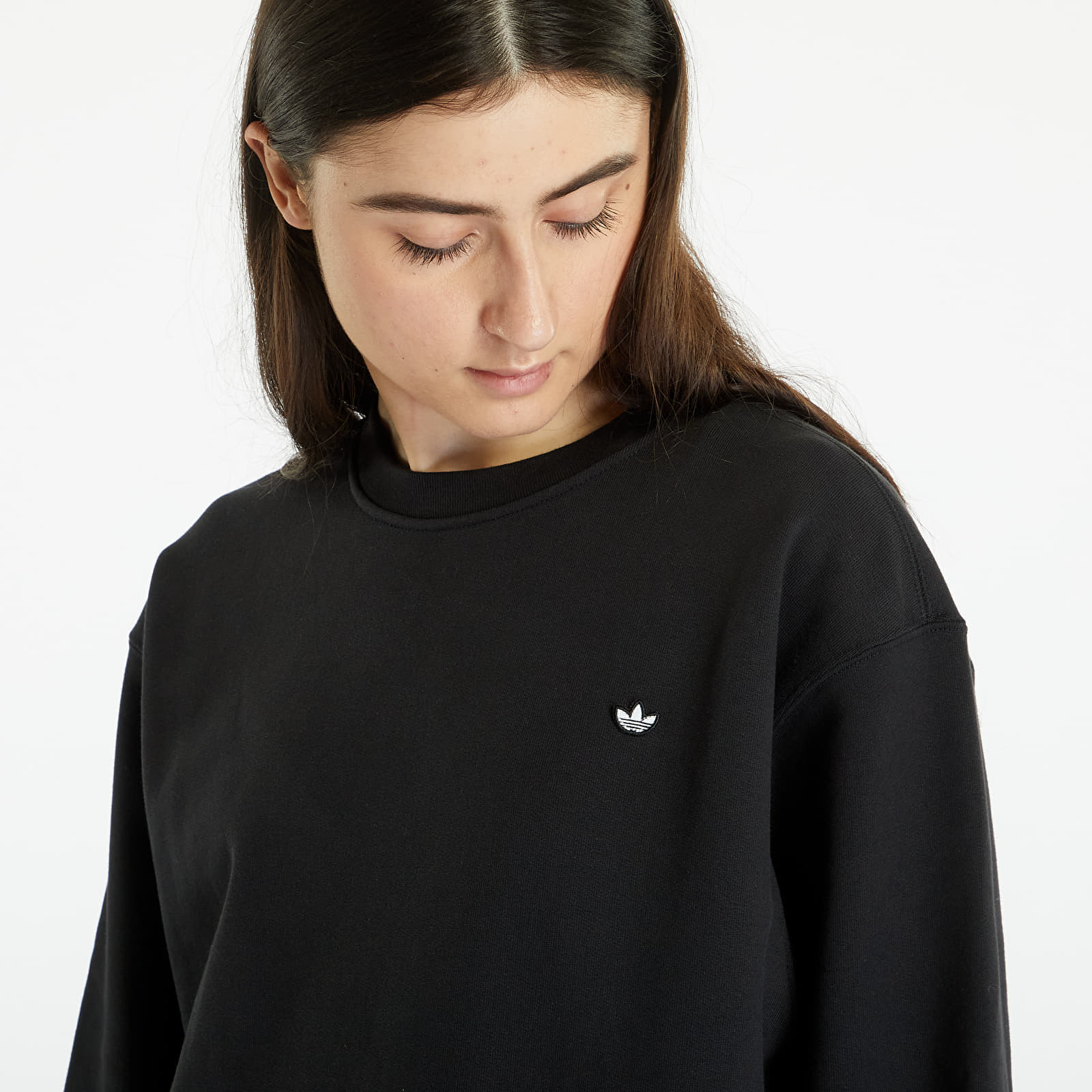 Mikiny adidas Premium Crewneck Black
