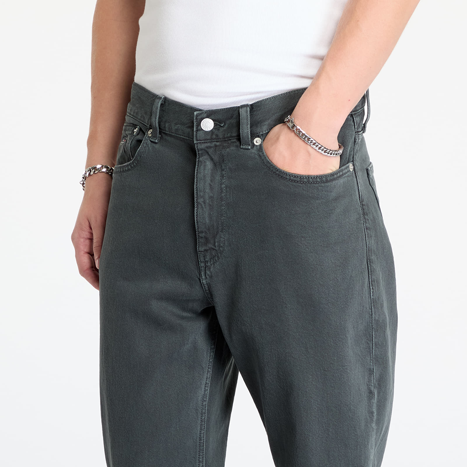 Men's jeans Tommy Jeans Ryan Regular Straight Pants Gray