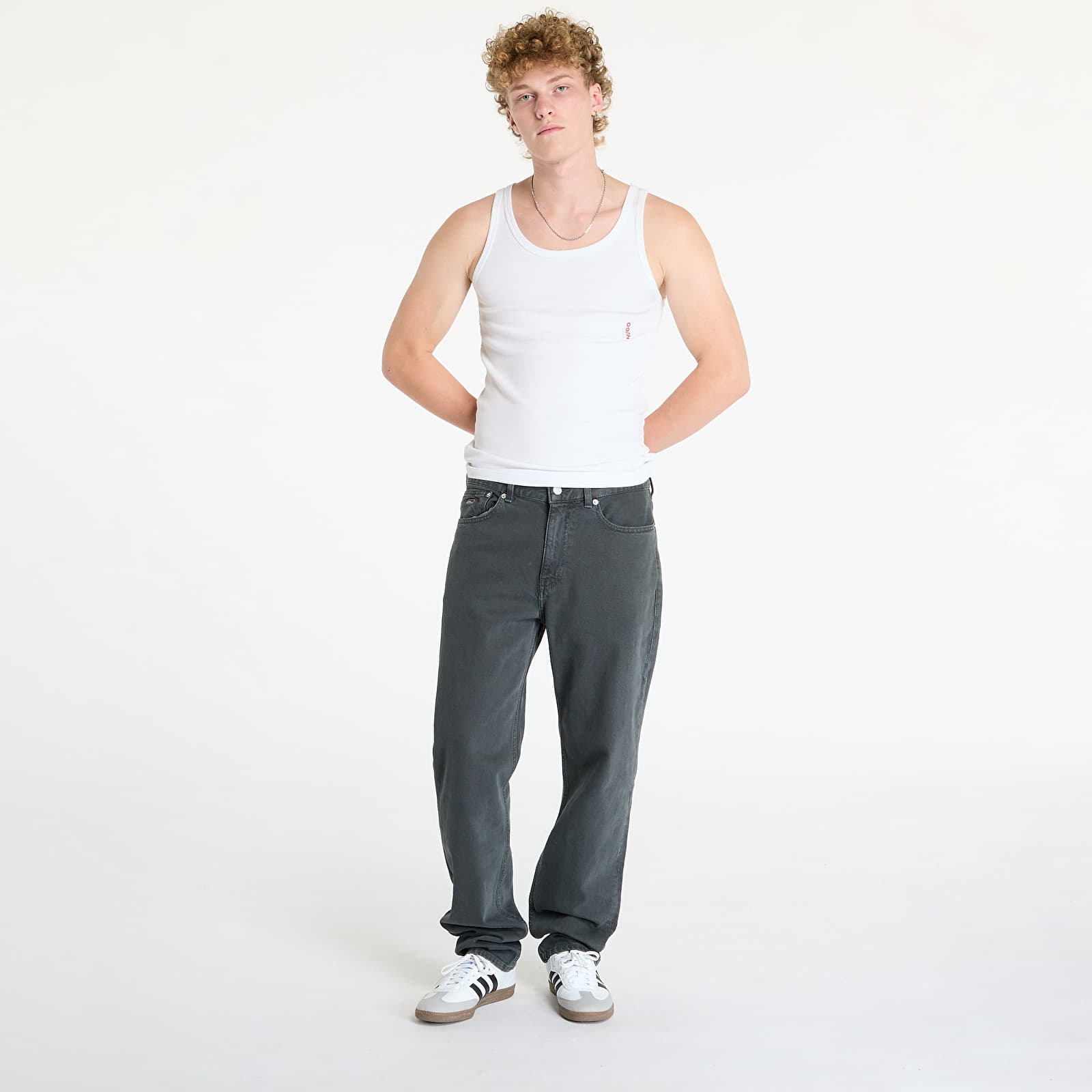 Men's jeans Tommy Jeans Ryan Regular Straight Pants Gray