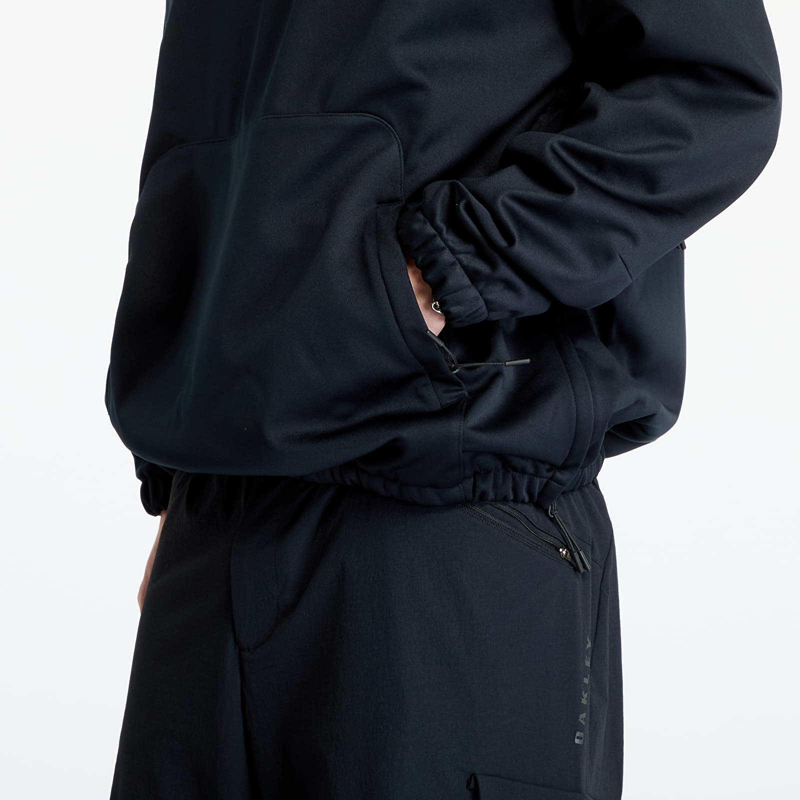 Pánské mikiny Oakley Solar Rail Softshell Hoodie Blackout