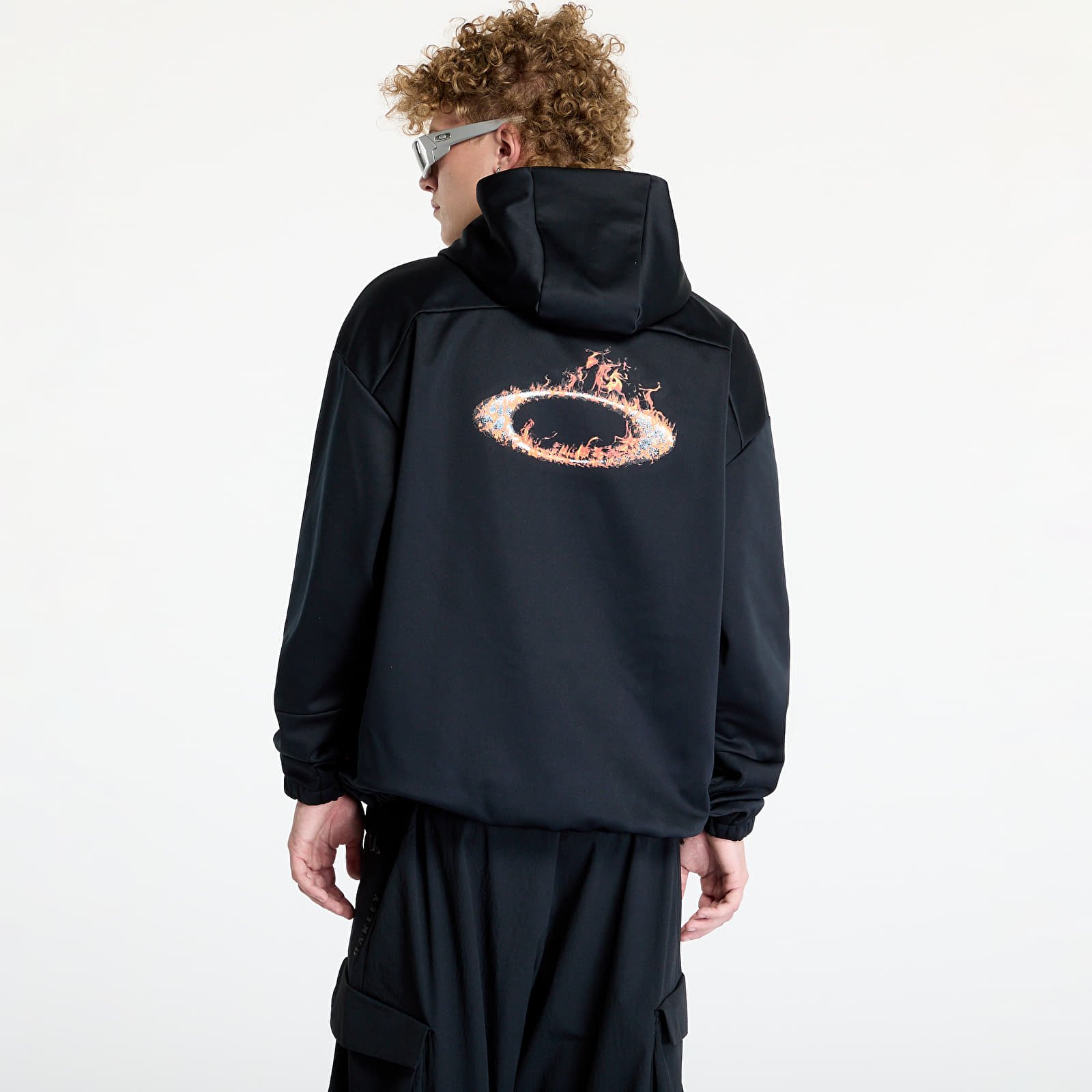 Pánské mikiny Oakley Solar Rail Softshell Hoodie Blackout