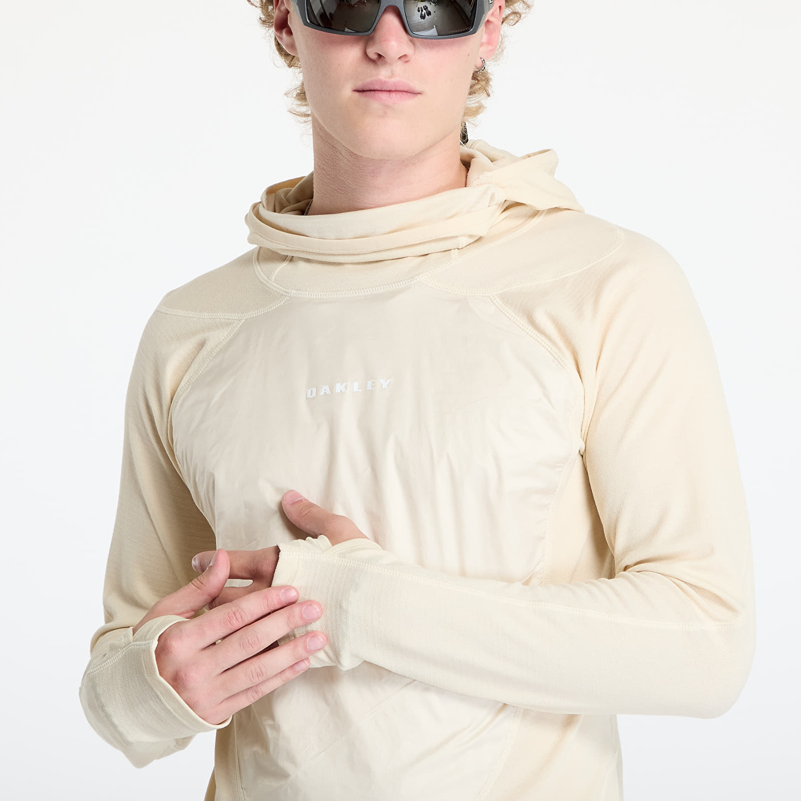 Ανδρικά μπλουζάκια Oakley Latitude Flex Baselayer White Birch