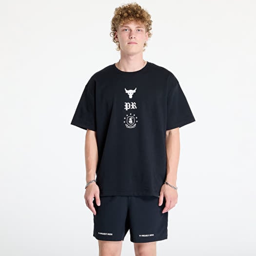 T-skjorte Under Armour Project Rock Terry SS Tee Black