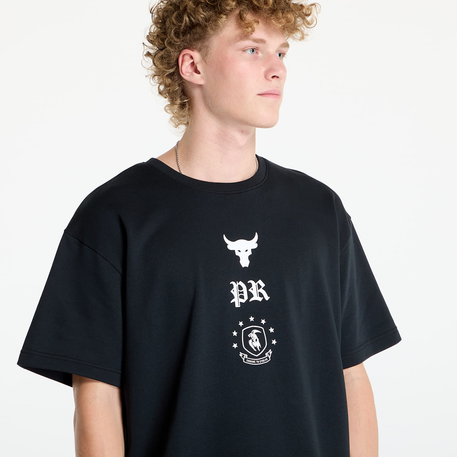 Tricou Under Armour Project Rock Terry SS Tee Black - 1 | YEO