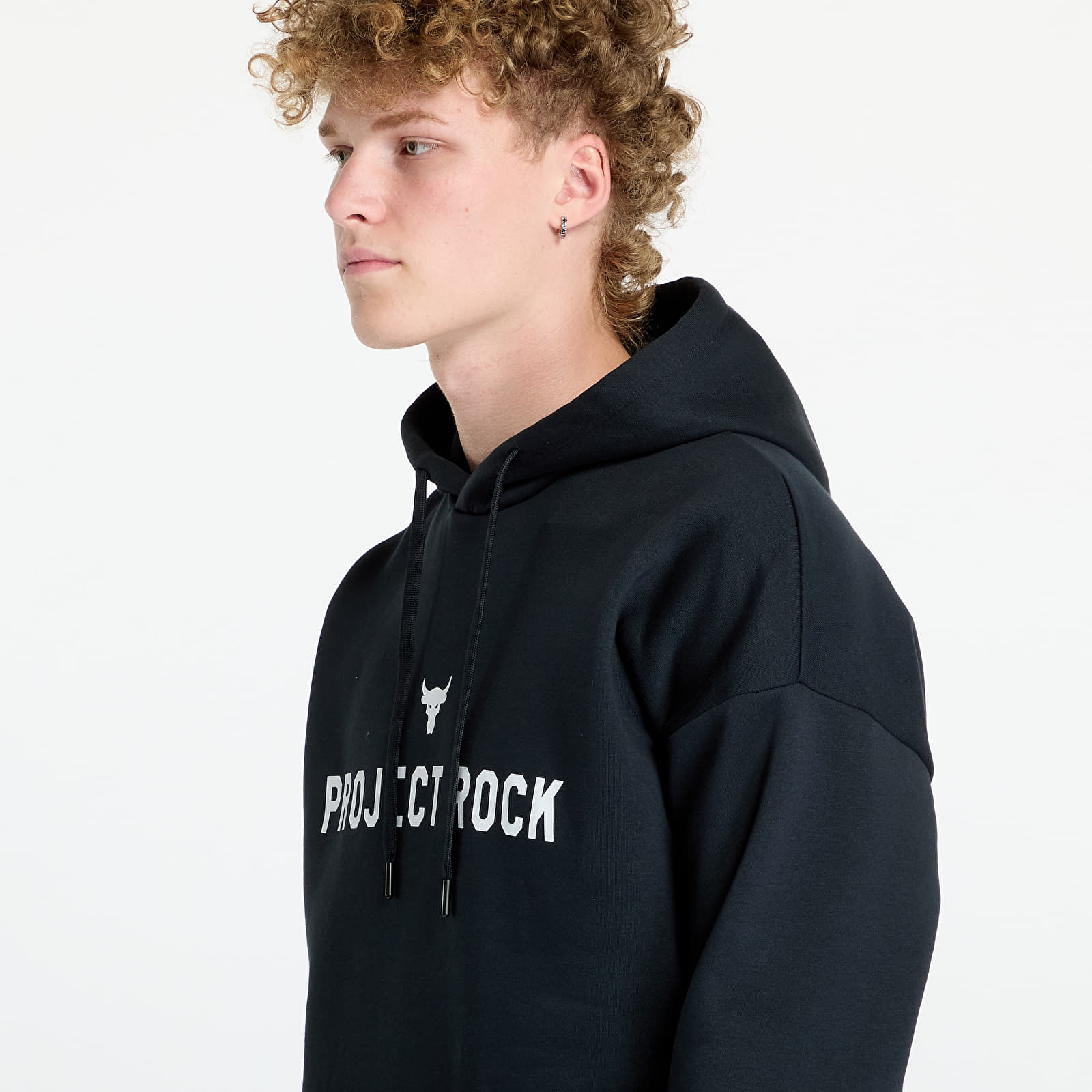 Vyriški džemperiai Under Armour Project Rock Icon Fleece Hoody Black