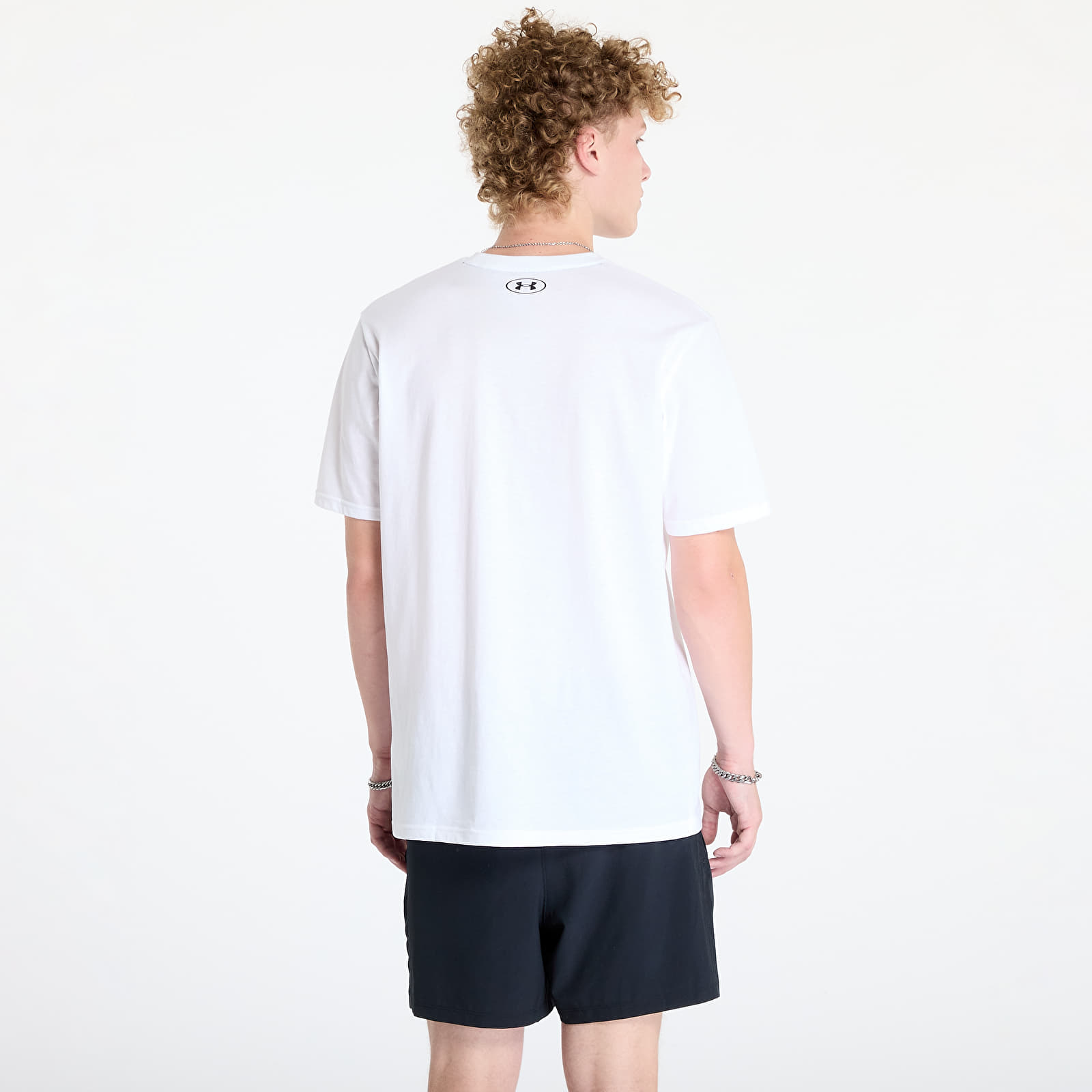 Vīriešu T-krekli Under Armour Project Rock Brahma Bull SS Tee White