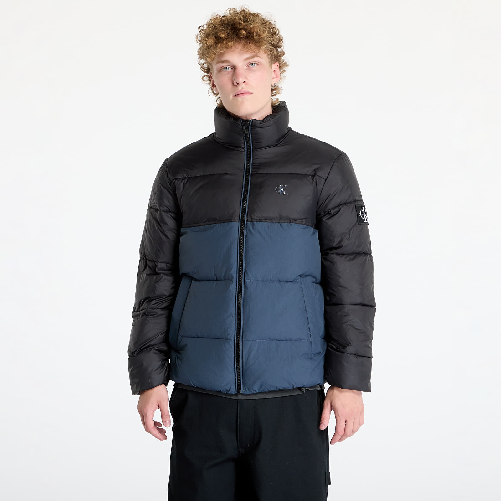 Men's jackets Calvin Klein Jeans Non Down Blocking Puffer Jacket Blue