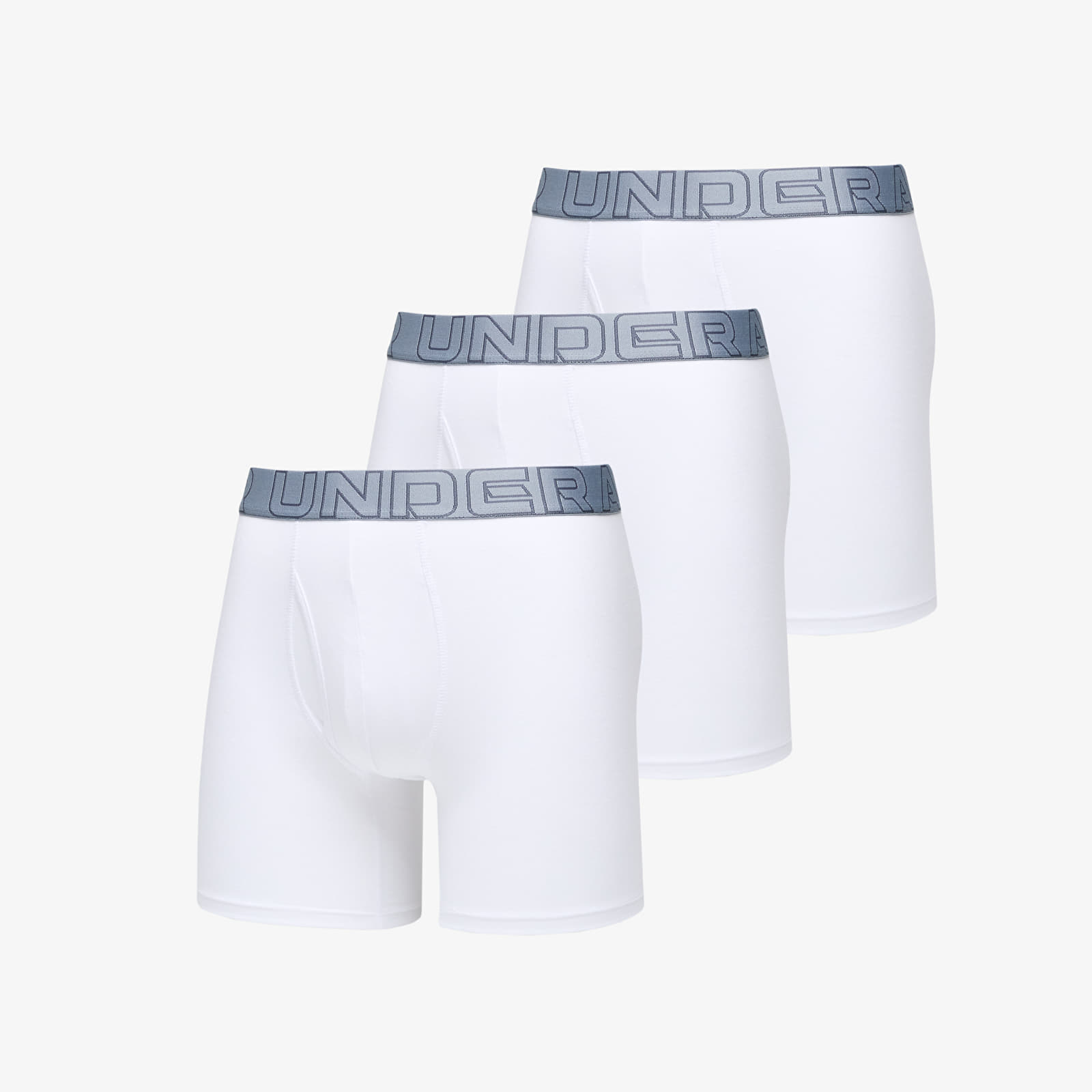 Calzoncillos de boxer Under Armour Performance Cotton 6in 3-Pack White