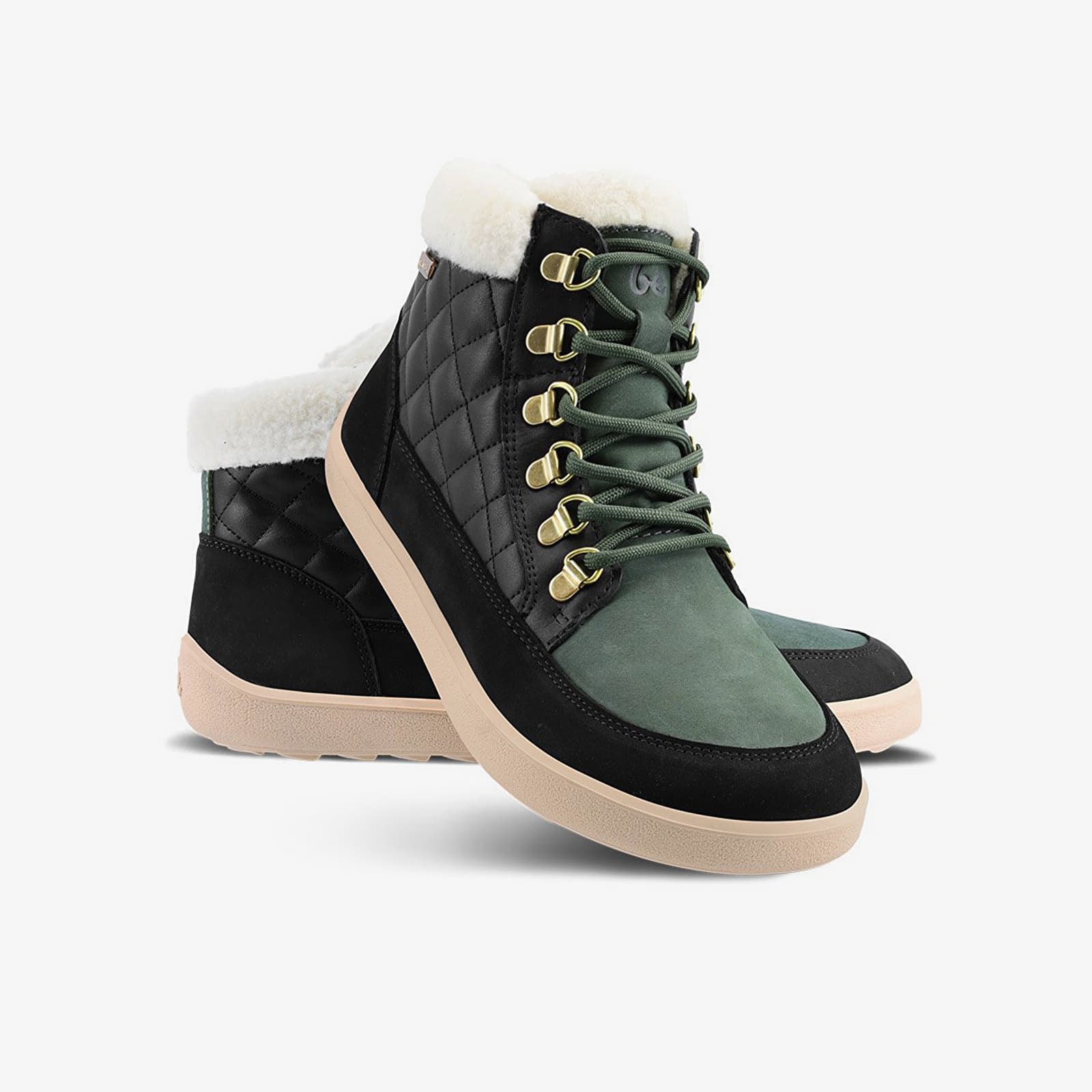 Shoes Be Lenka Olivia Black & Dark Green