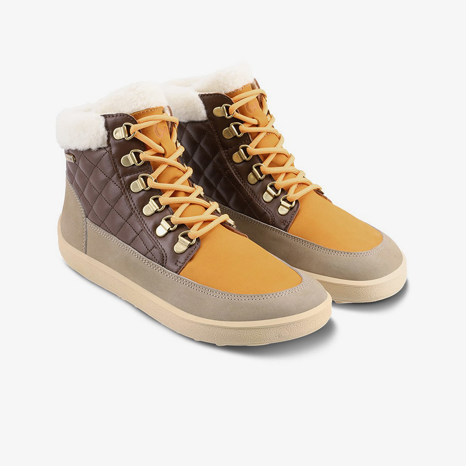 Shoes Be Lenka Olivia Taupe, Dark Brown & Orange