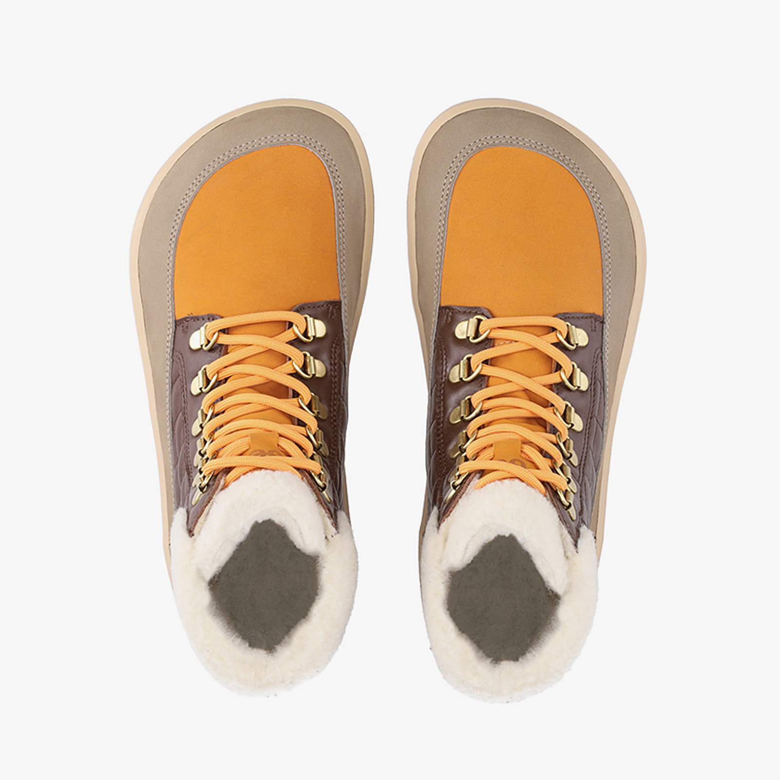 Shoes Be Lenka Olivia Taupe, Dark Brown & Orange
