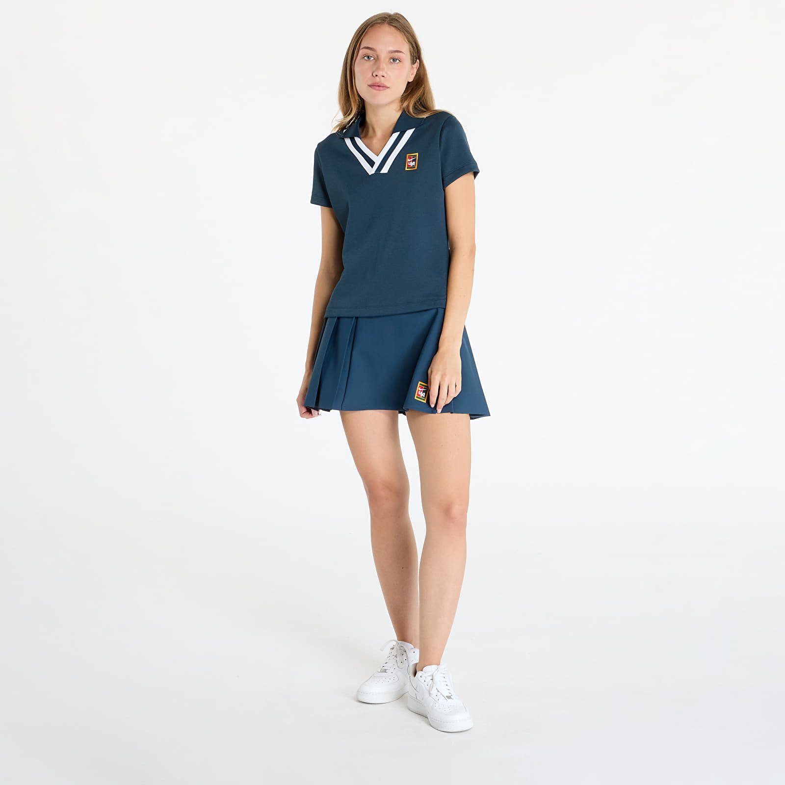 T-shirts Nike x YOON Women's Short-Sleeve Polo Armory Navy/ White