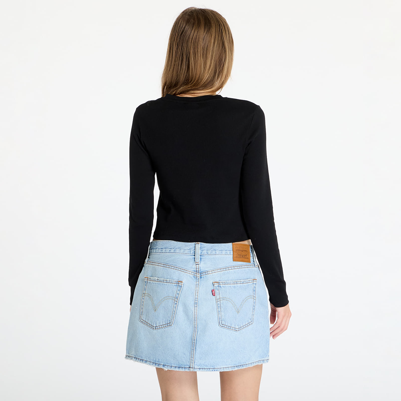 T-särgid Karl Kani Small Signature Short Rib Longsleeve Black