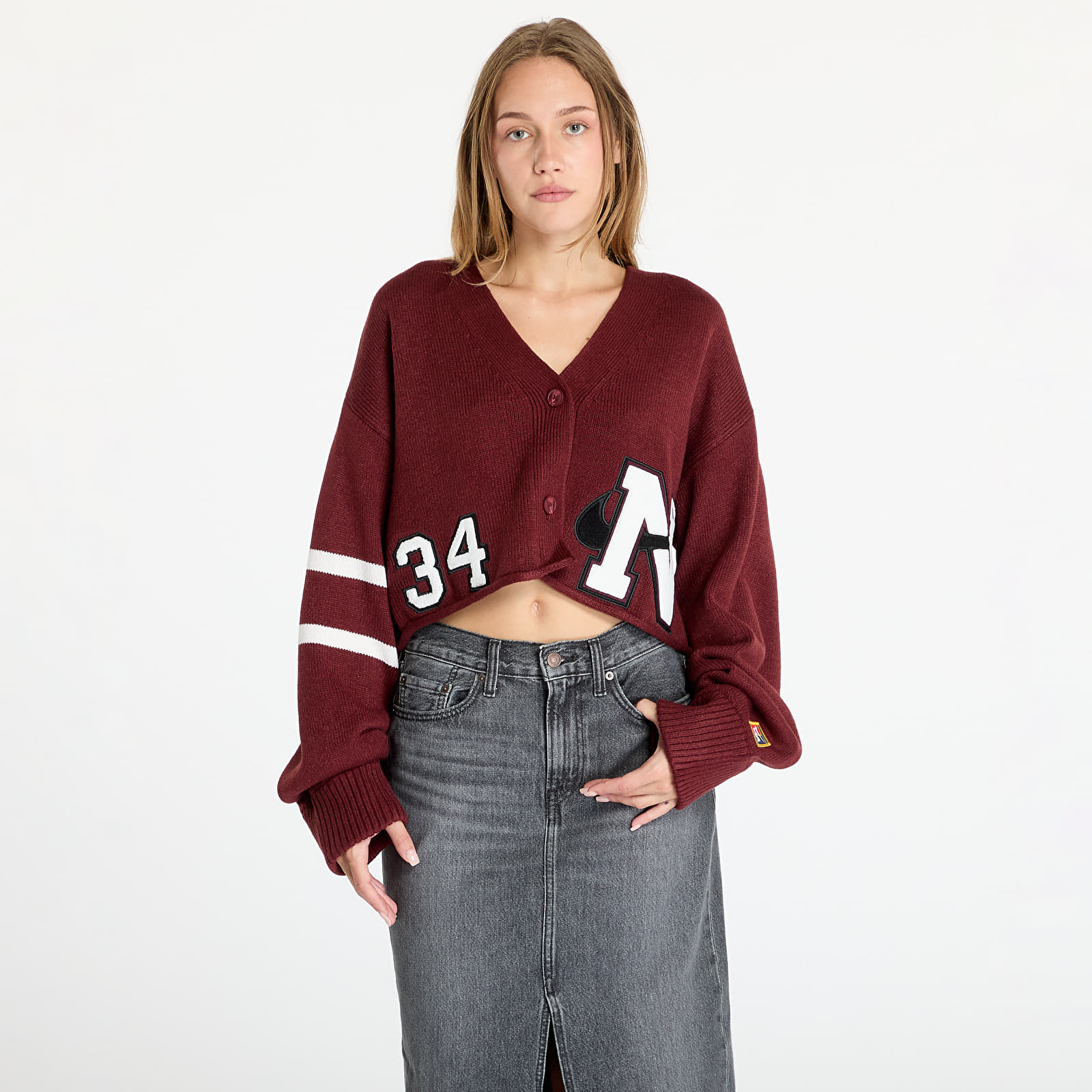 Puloveri Nike x YOON Women's Cardigan Dark Team Red/ Phantom