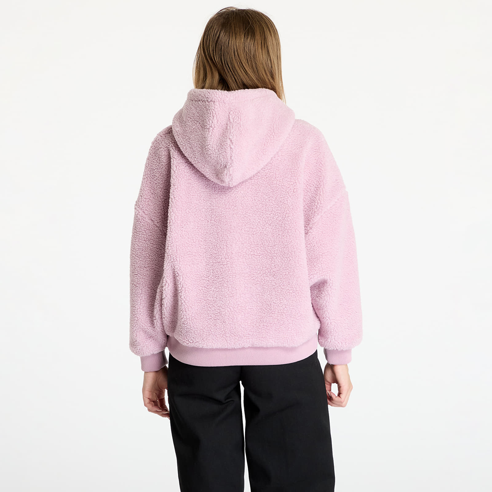 Mikine Karl Kani Metal Signature Teddy Os Hoodie Rose