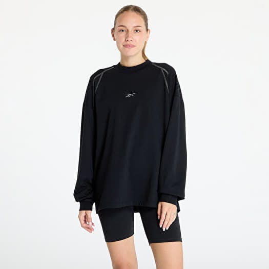 T-shirt Reebok Long Sleeve Uniform Tee UNISEX Black Shadow