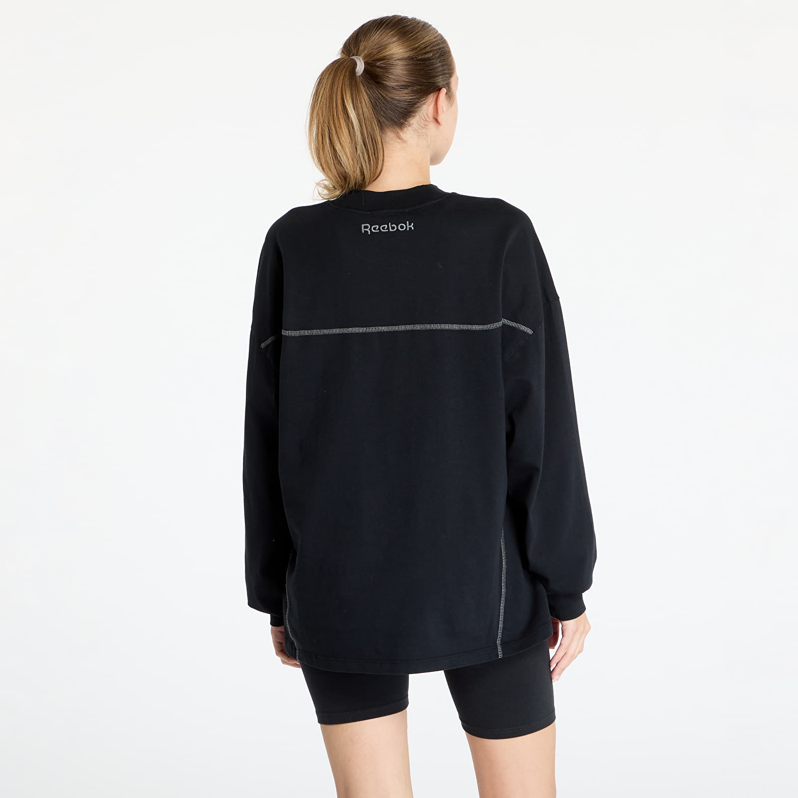 Men's T-shirts Reebok Long Sleeve Uniform Tee UNISEX Black Shadow
