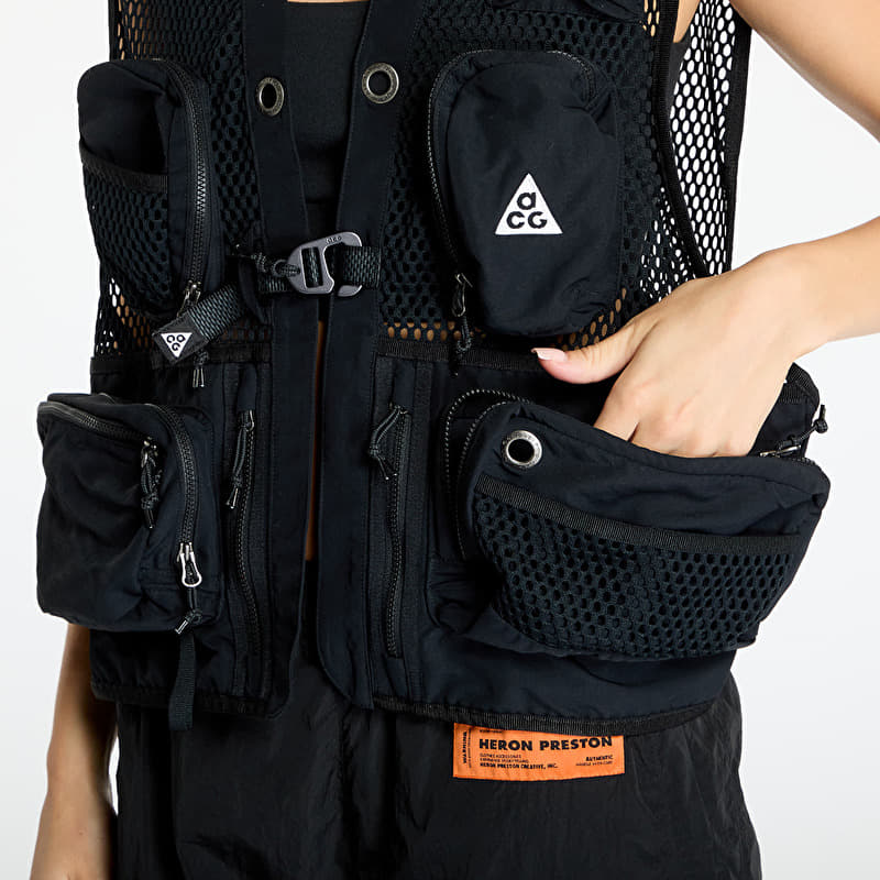 Men's vests Nike ACG Buttles Vest UNISEX Black/ Summit White