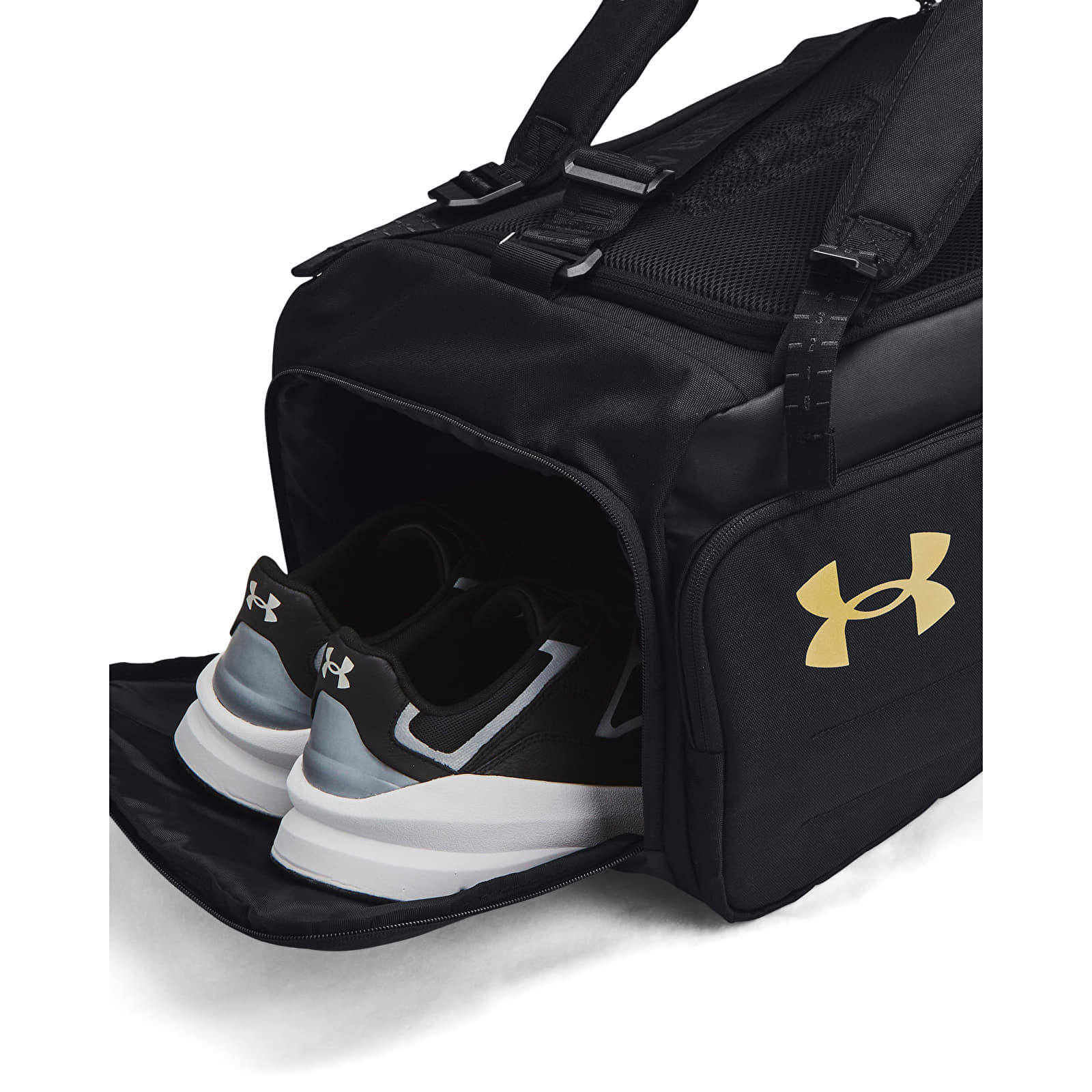 Duffle torba Under Armour Contain Duo MD BP Duffle Black
