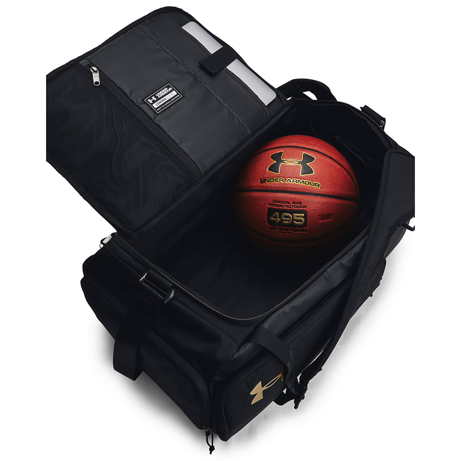 Duffle torba Under Armour Contain Duo MD BP Duffle Black