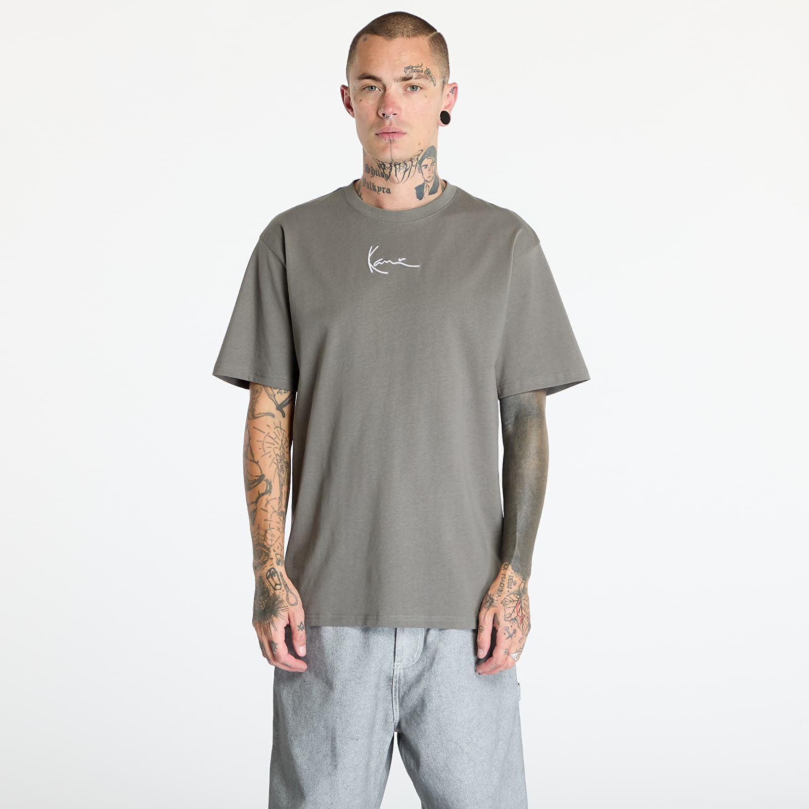 Majice Karl Kani Small Signature Essential Tee Anthracite