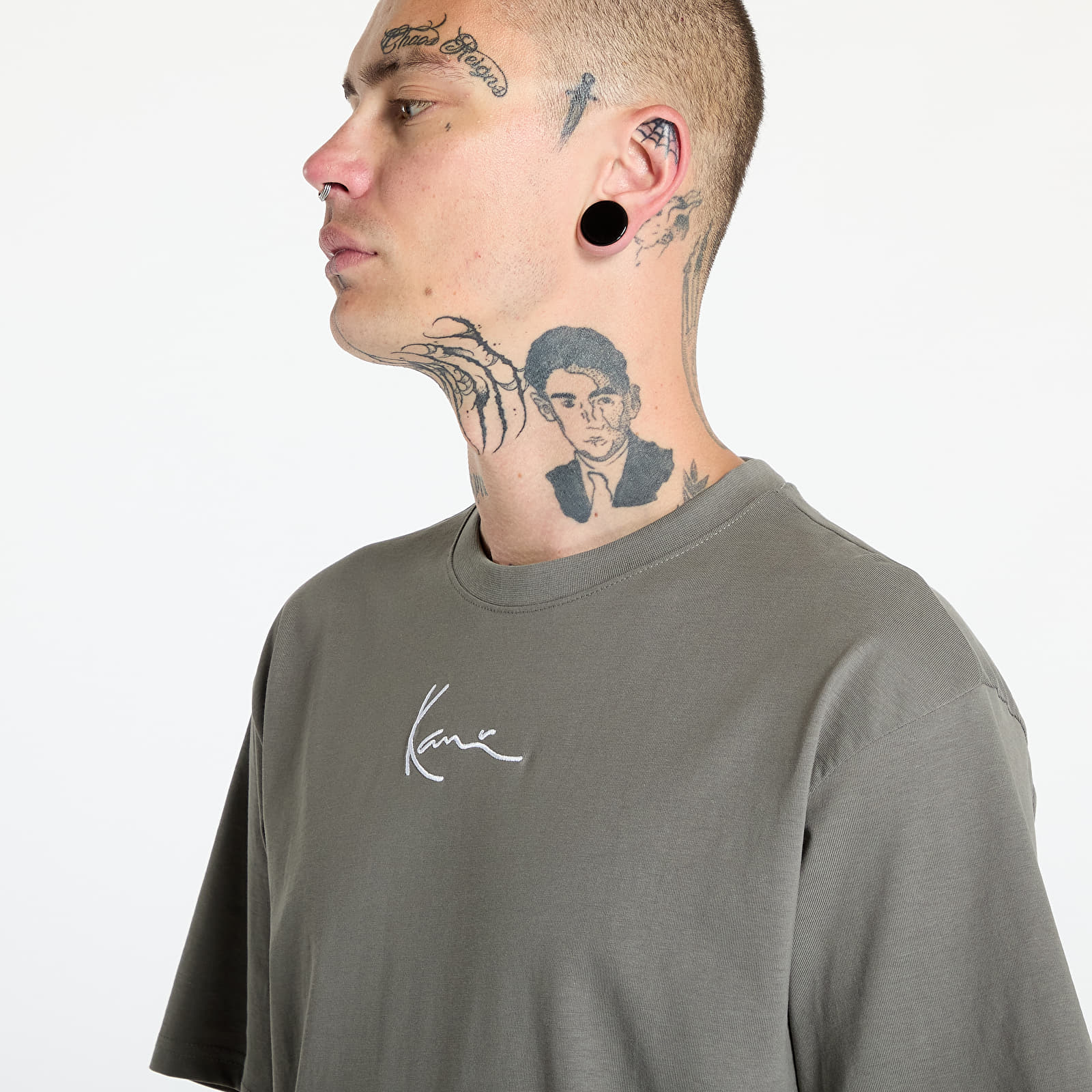 Majice Karl Kani Small Signature Essential Tee Anthracite