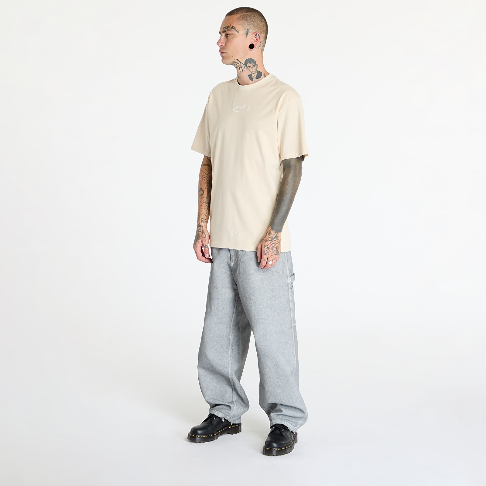 T-Shirts Karl Kani Small Signature Essential Tee Light Sand
