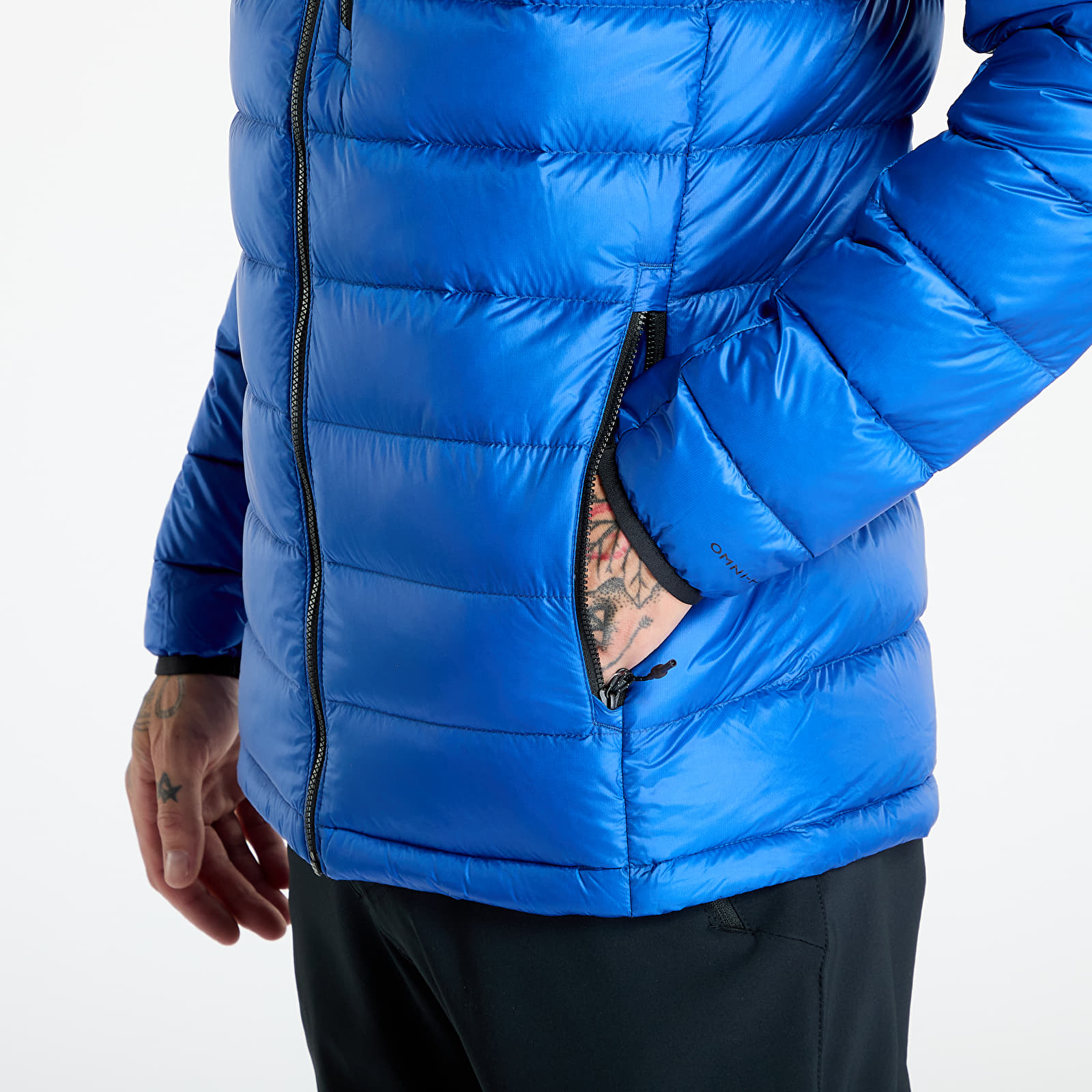 Herrenjacken Columbia Arctic Crest™ Down Hooded Jacket Mountain Blue