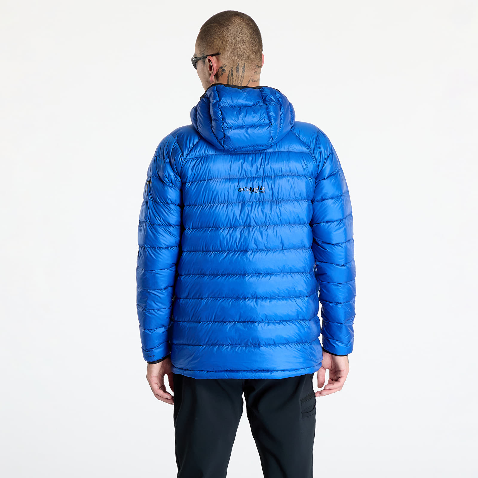 Herrenjacken Columbia Arctic Crest™ Down Hooded Jacket Mountain Blue