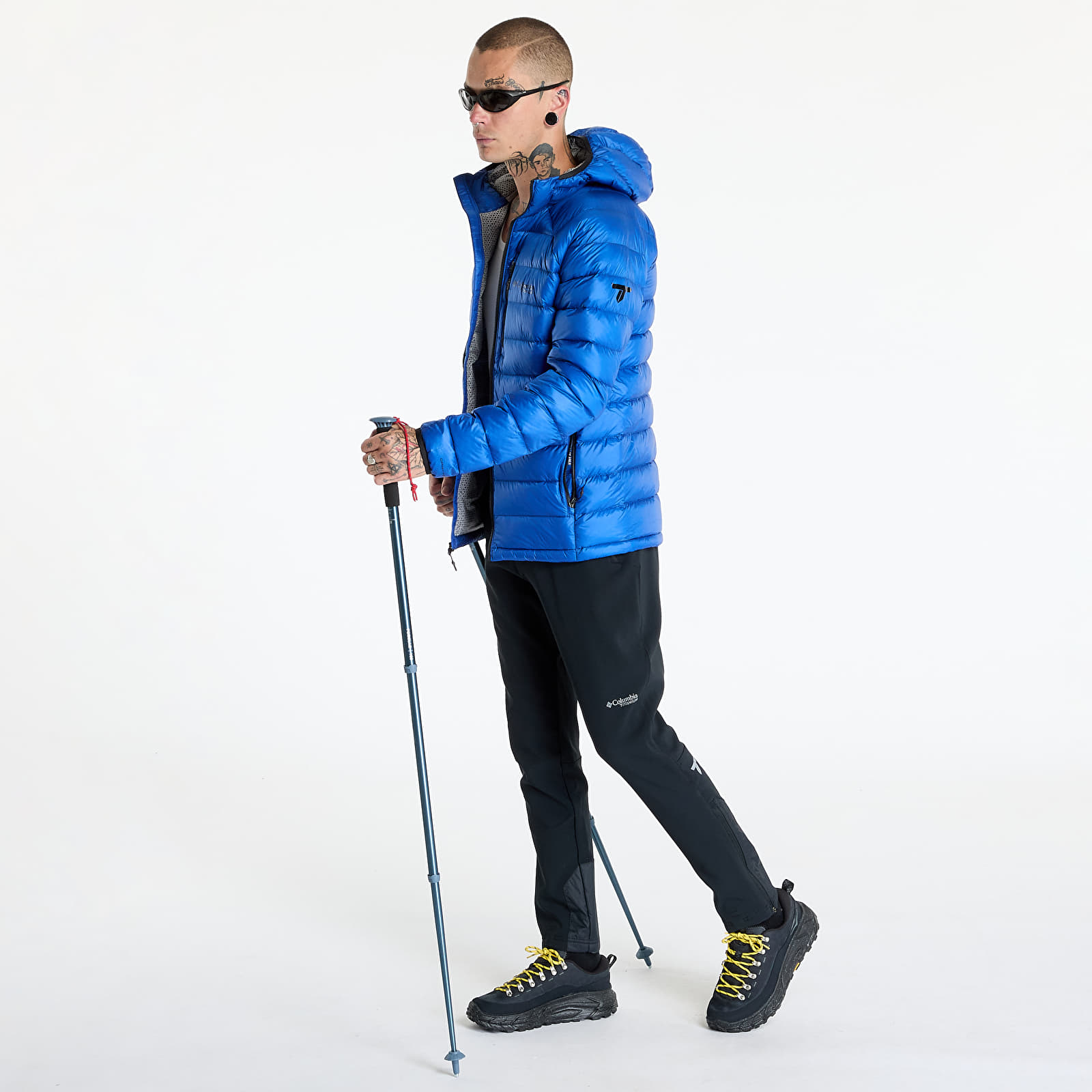 Herrenjacken Columbia Arctic Crest™ Down Hooded Jacket Mountain Blue