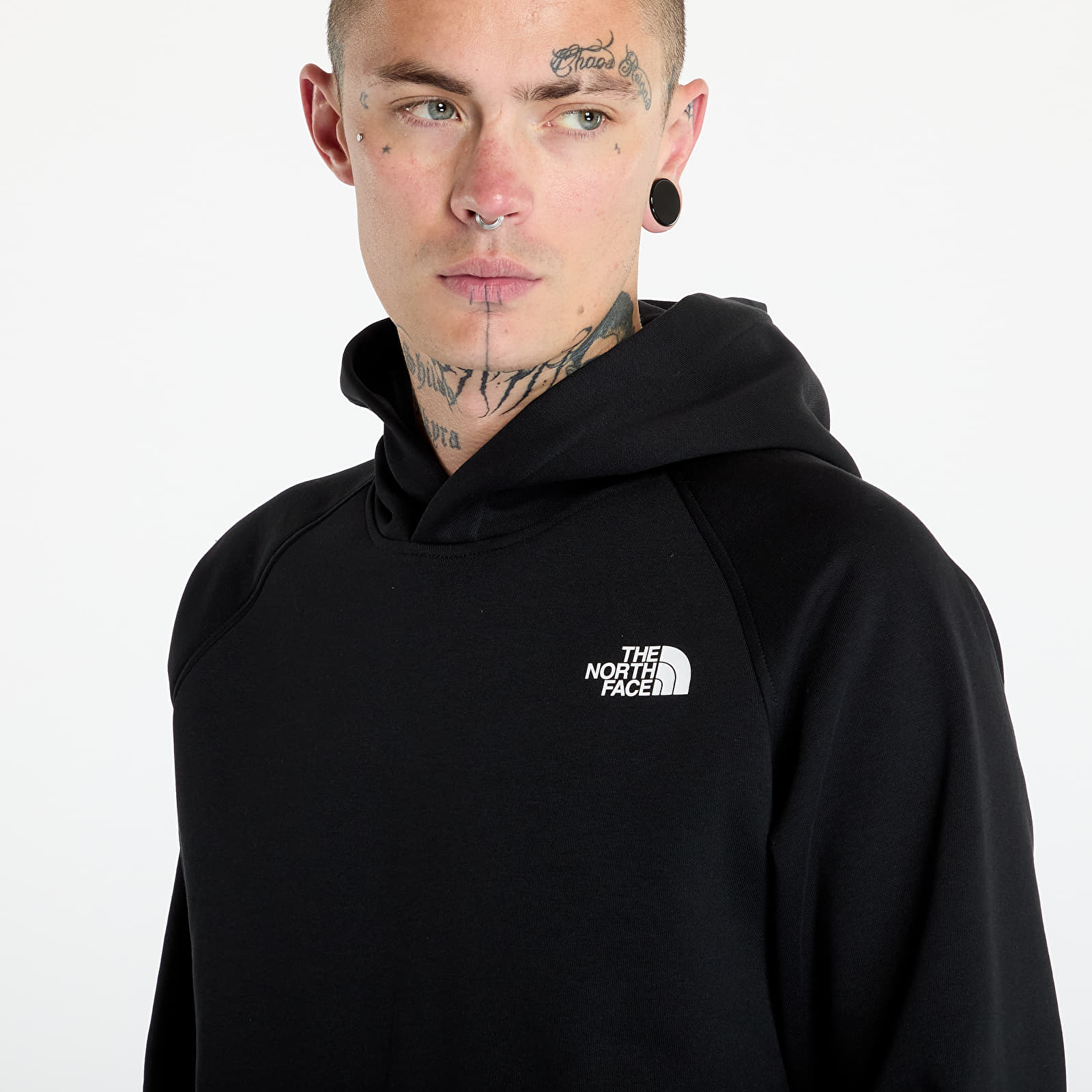 Sweatshirts för män The North Face M Raglan Box Nse Hoodie TNF Black